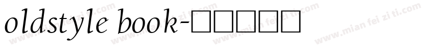 oldstyle book字体转换